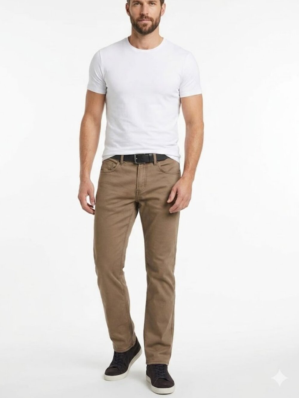 Buffalo David Bitton Fred-x Easy Fit Mens Khaki Straight Pants W32 L32